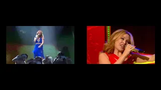 Side-by-side: All the Lovers (live 2010) by Kylie Minogue