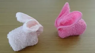 Super Easy Towel Bunny　超カンタン！おしぼりウサギの作り方