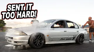 I BROKE MY AUSTRALIAN DRIFT MISSILE... 6 Car Tandems + Best Driving Yet!