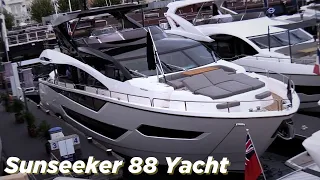 Wonderful 2024 Sunseeker 88 Yacht - Luxurious Boat Review | BoatTube