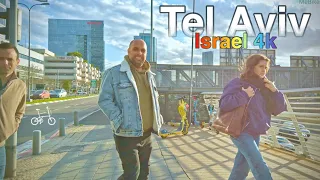 Tel Aviv Busy Afternoon, Smooth and Relaxing Virtual Tour | Israel 4k