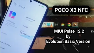 MIUI Pulse V12.2 By Evolution Basic Version Official A10 For POCO X3 NFC Update 01/02/2021#rom