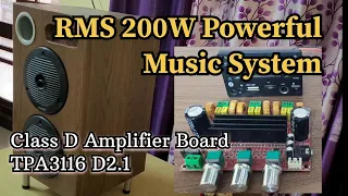 Powerful Home theater System 200W | Mini DJ | TPA3116D2.1 Amplifier Board |#dj |#hometheater |#music