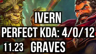 IVERN vs GRAVES (JNG) (DEFEAT) | 4/0/12, 1.4M mastery | BR Diamond | 11.23