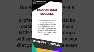 NCP-DB-6.5 PDF Dumps For Nutanix Certified Professional