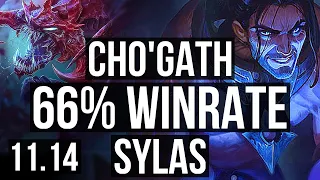 CHO'GATH vs SYLAS (TOP) | 66% winrate, 5/2/10 | BR Master | v11.14