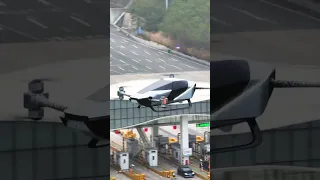 X2 Flying Car Crosses the Highway