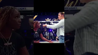 Claressa Shields vs Savannah Marshall - Staredown before PFL MMA fight