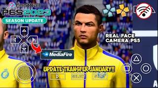 eFootball PES 2023 PPSSPP ANDROID OFFLINE New Update Transfer & Kits Best Graphics HD | Camera PS5