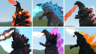 ALL GODZILLA'S ATOMIC BREATH: Comparison ALL Skill of Godzilla