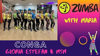 Gloria Estefan & MSM - CONGA - ZUMBA® - choreo by Maria - ⚡️SALSA⚡️