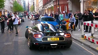 $5Million GOLD leaf Koenigsegg causes CHAOS in Central London!