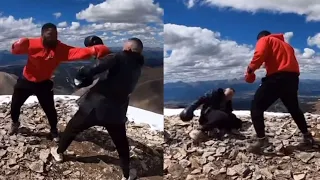 BKFC CHAMPION LORENZO HUNT SPARRING AT 14,000 FEET IN COLORADO FOR CHRIS CAMOZZI FIGHT AT BKFC 50