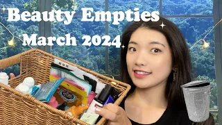 2024 March Beauty Empties: Skincare, Body Care and Makeup. Rena&Emma