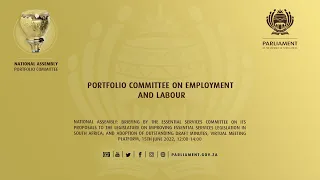 Portfolio Committee on Employment and Labour, 15th June 2022