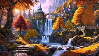 Rivendell Peaceful Waterfalls | Lord of The Rings Asmr Ambience