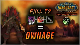 Full T2 + Renataki's + Daggers = OWN | Rogue PvP WoW Classic