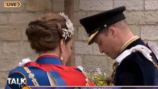 Prince William and Princess Kate arrive for King’s coronation