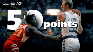 Larry Bird Greatest Games: Celtics vs Hawks ☘️ 50 points