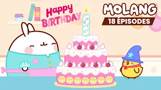 Le Délicieux Gâteau d'Anniversaire de Molang et Piu Piu 😍 | Dessin Animé pour Enfants