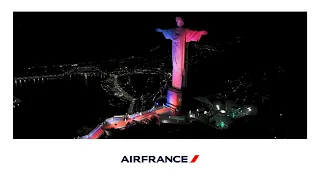 Air France celebrated its 90th anniversary of elegance from the top of Corcovado Mountain