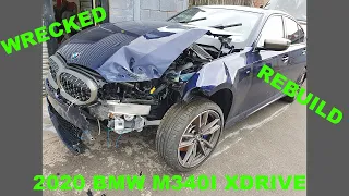 BROUGHT A CHEAP 2020 BMW G20 M340I XDRIVE DAMAGED! REBUILD PROJECT. COPART UK