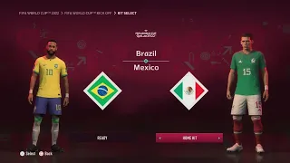 Mundial De Quatar : Brasil VS Mexico - Neymar VS Ochoa Cup Finals - Gameplay PS4 TM