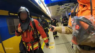 Brand onder een trein op Schiphol - Incidentenbestrijders #48