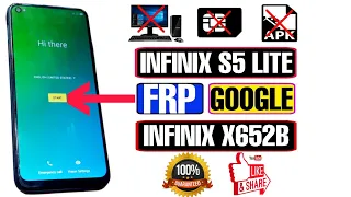 Infinix S5 Lite FRP Bypass Without PC | Infinix X652b FRP Bypass | Infinix S5 Google Account Bypass