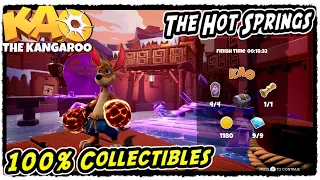 Kao The Kangaroo The Hot Springs All Collectibles (Runes, Crystals, Scrolls, KAO, Chests)