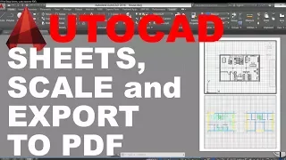 AutoCAD Print Setup ( sheets, scale, export to PDF ) Tutorial