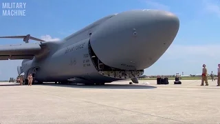 C-5 Galaxy Aircraft - Kneeling and Loading