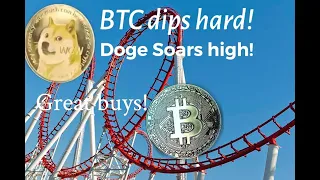 Bitcoin dumps and Dogecoin pumps! Perfect buys, SifChain, Centaur, PKF, Kylin, XFT, Kattana, AIOZ!