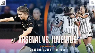 Arsenal vs. Juventus | UEFA Women's Champions League 2022-23 Matchday 4 Full Match