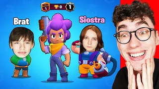 Zagraliśmy w BRAWL STARS z Rodzeństwem Pierwszy Raz...