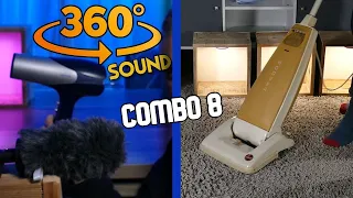 COMBO #8, HAIR DRYER sound #588 with VACUUM CLEANER #1, Relaxing sound