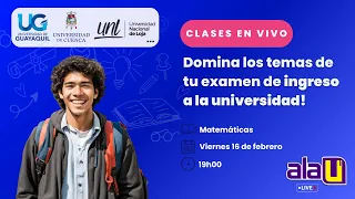 Ejercicios de Examen de Ingreso a la Universidad 2024 - Matemáticas