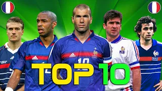 TOP 10 player of France football 🔥 TOP 10 joueur de football français (Ranking of best all time)