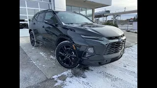 Black 2022 Chevrolet Blazer RS Review - Wolfe Calgary