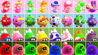 Super Mario Bros. Wonder - All Character Transformations