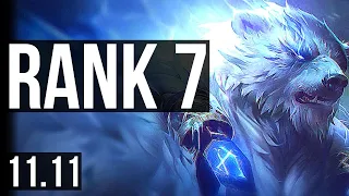 VOLIBEAR vs LEE SIN (JUNGLE) | Rank 1 Voli, Rank 7, 12/2/12 | NA Challenger | v11.11