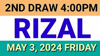 STL - RIZAL May 3, 2024 2ND DRAW RESULT