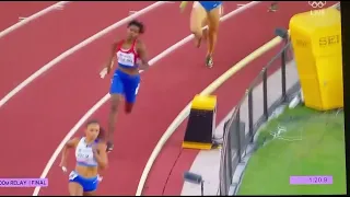 Allyson Felix last race Mixed 4x400m Relay Finals   World Championship Oregon 2022