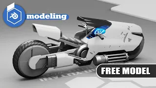 Blender concept motorbike  tutorial free download