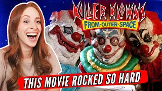 First Time Watching KILLER KLOWNS FROM OUTER SPACE Reaction... THIS MOVIE ROCKED