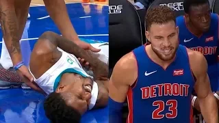 Blake Griffin Flagrant II Foul on Malik Monk & Ejected from Game | Pistons vs Hornets