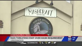 Man threatens staff over mask requirement