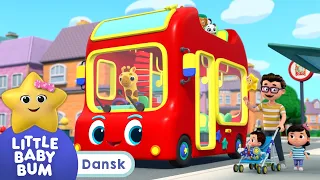 Hjulene på bussen | Little Baby Bum Dansk - Børnesange og tegnefilm | Moonbug Børn Dansk