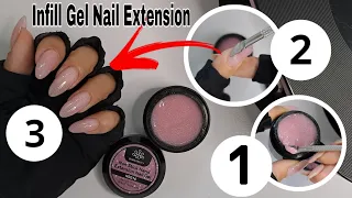 New Color! Born Pretty Extension Gel - How to Infill Nail Tips Extension Gel with Solid Builder Gel