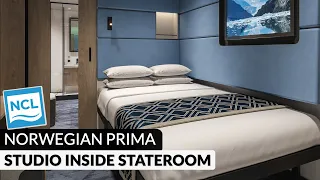 Norwegian Prima | Studio Inside Stateroom Walkthrough Tour & Review 4K | NCL PR1MA Category T1